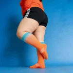 Colorful orange "Relax Stretch™" elastic socks - Image 3