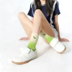 Trendy Tie-Dye Candy Crew Socks (W Embroidery) - Image 9