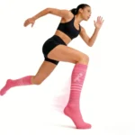 Pink striped elasticated "Elastic Stretch™" socks - Image 8
