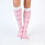 Pink ECG Elastiheart™ Stretch Socks - Image 5