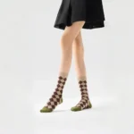 Women’s Brown Cotton Slouch Socks - Image 8