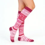 Pink stethoscope "Stretchable™" socks - Image 3