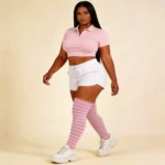 Pink & White Relax Stretch™ Socks - Image 7