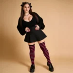 Black & Rose Red Relax Stretch™ Socks - Image 11