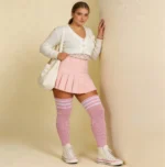 Pink & White Relax Stretch™ Plus Size Socks - Image 9