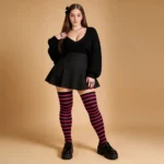 Black & Rose Red Relax Stretch™ Socks - Image 13