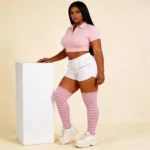 Pink & White Relax Stretch™ Socks - Image 12