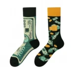 Money Talks Asymmetric Street Socks