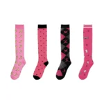 Pink Compression Socks (4 Pairs)