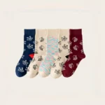 Colorful Matching Couple Crew Socks