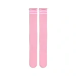 Pink & White Relax Stretch™ Plus Size Socks