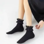 Lace Trim Crew Socks - Image 13