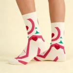 Pink Heart Crew Socks - Image 6