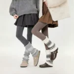 Vintage Fair Isle Cashmere Leg Warmers - Image 5