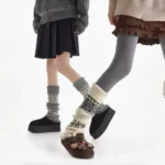 Vintage Fair Isle Cashmere Leg Warmers - Image 3