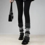 Vintage Fair Isle Cashmere Leg Warmers - Image 6