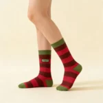 Trendy Rose Pink Crew Socks - Image 5