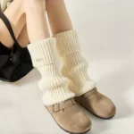 Metal Tag Ribbed Leg Warmers - Image 7