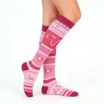 Pink Knee High Compression Socks – 4 Pairs - Image 3