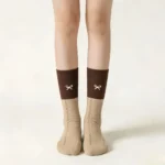 Women’s Brown Cotton Slouch Socks - Image 2