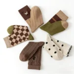 Women’s Brown Cotton Slouch Socks - Image 11