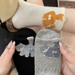 Egg Cat Cartoon Mid-Calf Cotton Socks - Image 8