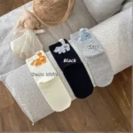 Egg Cat Cartoon Mid-Calf Cotton Socks - Image 14