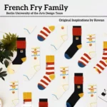 French Fry Family Cartoon Socks - Image 17