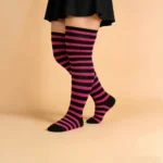 Black & Rose Red Relax Stretch™ Socks - Image 6