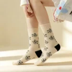 Colorful Matching Couple Crew Socks - Image 14
