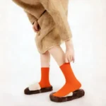 Neon Green Premium Cotton Crew Socks - Image 7