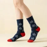 Colorful Matching Couple Crew Socks - Image 13