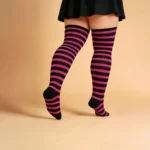 Black & Rose Red Relax Stretch™ Socks - Image 7