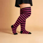 Black & Rose Red Relax Stretch™ Socks - Image 4
