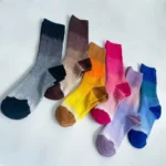 Tie-Dye Gradient Cotton Crew Socks (Unisex) - Image 16