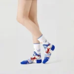 Retro Art Cotton Crew Socks - Image 2