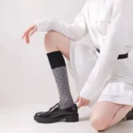 Korean Cute Polka Dot Color Block Slouch Socks - Image 4