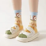 Oil Painting Socks – Unisex - Image 8