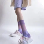 Tie-Dye Gradient Cotton Crew Socks (Unisex) - Image 9