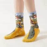 Oil Painting Socks – Unisex - Image 10