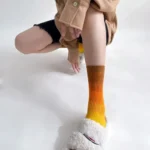 Tie-Dye Gradient Cotton Crew Socks (Unisex) - Image 11