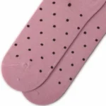 Korean Cute Polka Dot Color Block Slouch Socks - Image 18