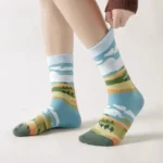 Oil Painting Socks – Unisex - Image 12