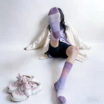 Tie-Dye Gradient Cotton Crew Socks (Unisex) - Image 6