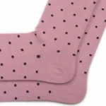 Korean Cute Polka Dot Color Block Slouch Socks - Image 19