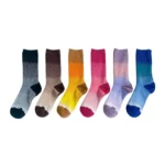 Tie-Dye Gradient Cotton Crew Socks (Unisex)