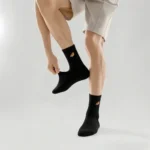 Retro Color Block Checkered Cotton Socks - Image 5