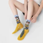 Oil Painting Socks – Unisex - Image 4