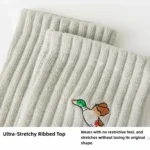 Retro Color Block Checkered Cotton Socks - Image 13