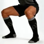 Black base stethoscope "Stretchable™" socks - Image 8